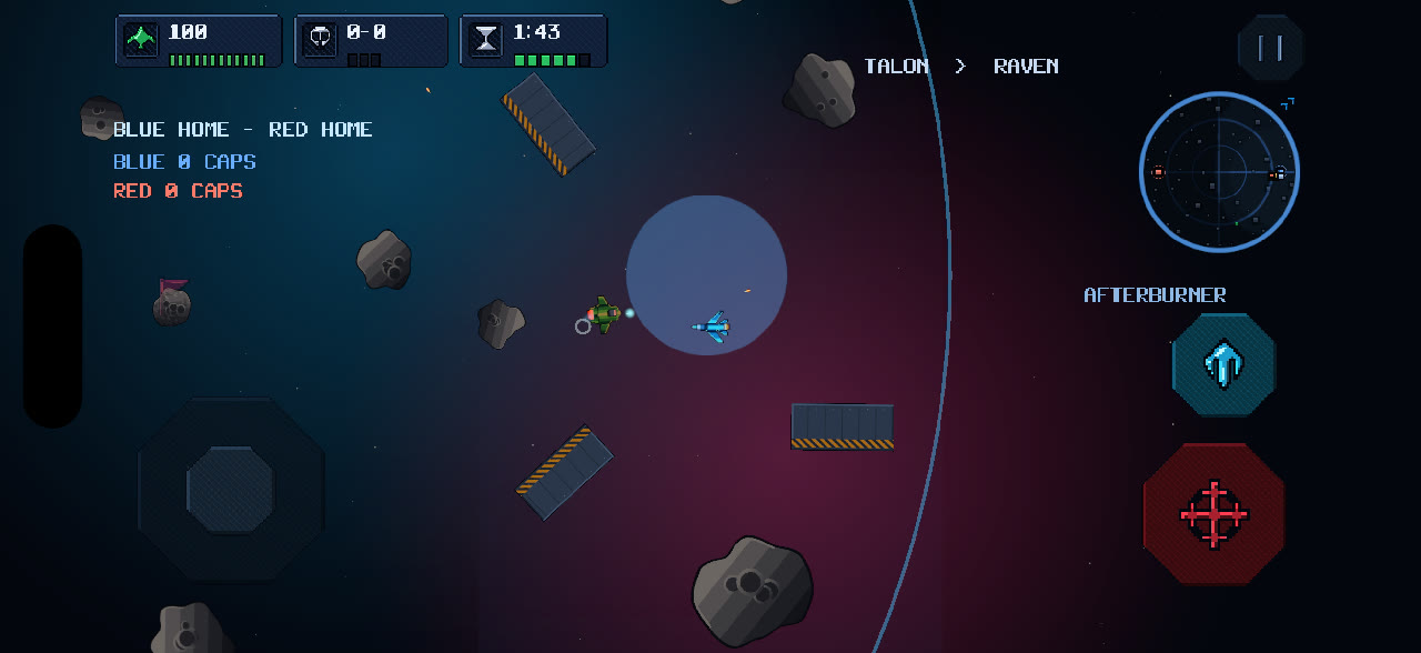 Capture the Flag played in landscape