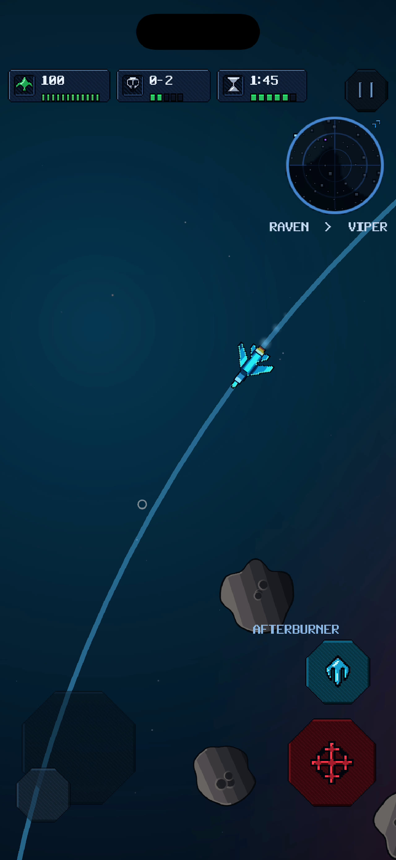The Interceptor in flight